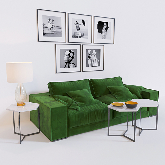 Budapest Soft Sofa 3DSMax File - thumbnail 2