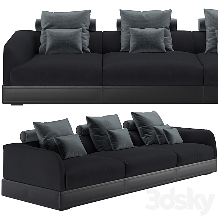 Bugatti Home LE MANS SOFA 3DS Max Model - thumbnail 1