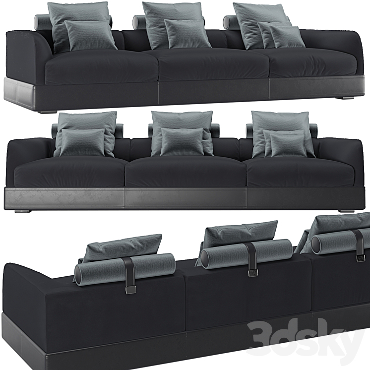 Bugatti Home LE MANS SOFA 3DS Max Model - thumbnail 2