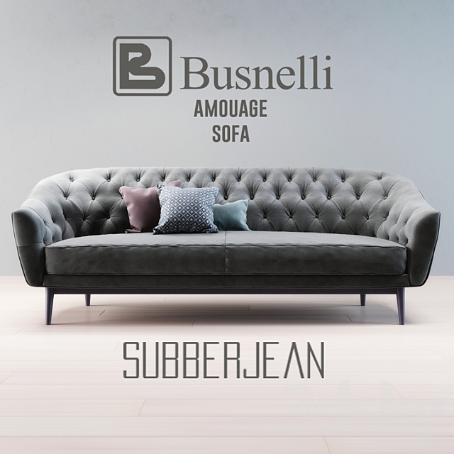 Busnelli Amouage Sofa Subberjean 3DSMax File - thumbnail 1