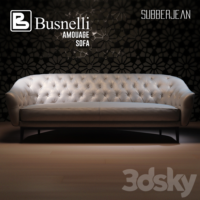 Busnelli Amouage Sofa Subberjean 3DSMax File - thumbnail 2