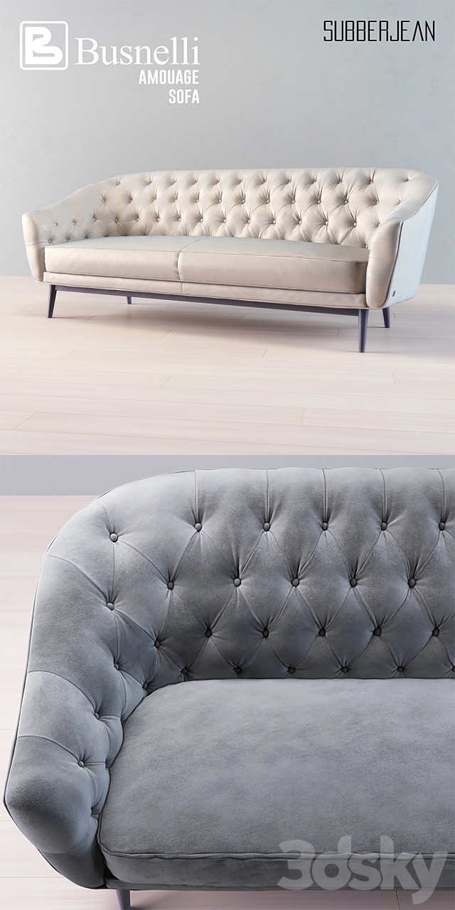 Busnelli Amouage Sofa Subberjean 3DSMax File - thumbnail 3