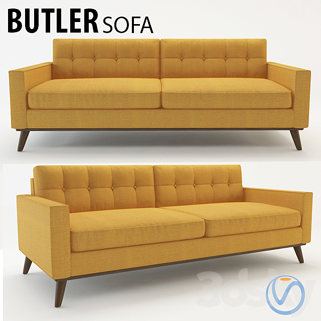 Butler Sofa FS 3DSMax File - thumbnail 1