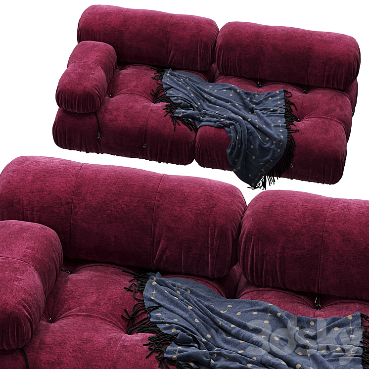 Camaleonda Sofa by B&b Italia 3DS Max Model - thumbnail 2