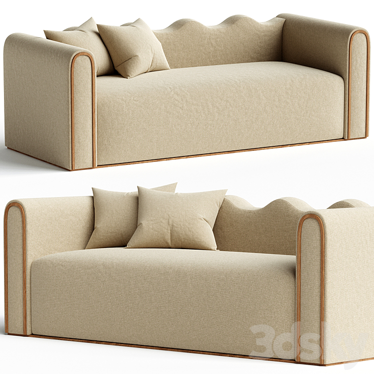 Camarat sofa L 3DS Max Model - thumbnail 1