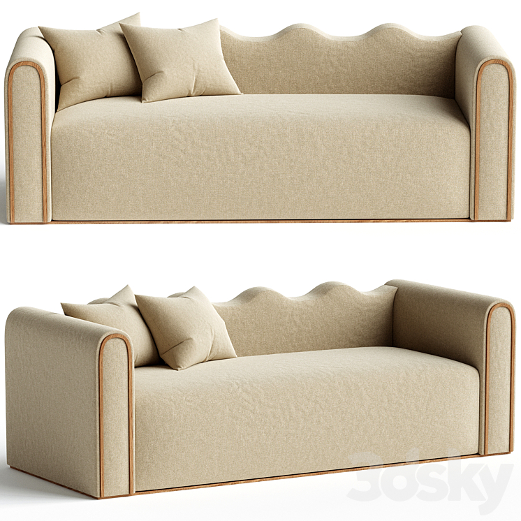 Camarat sofa L 3DS Max Model - thumbnail 2