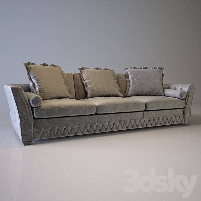 Capri Zanaboni Sofa 3DS Max Model - thumbnail 1