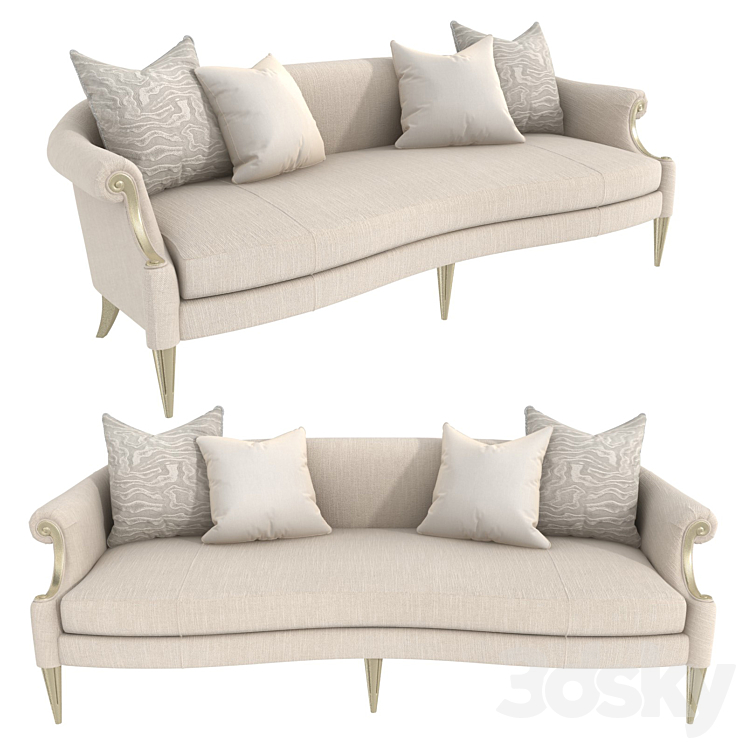 Caracole Lilian Sofa 3DS Max Model - thumbnail 1