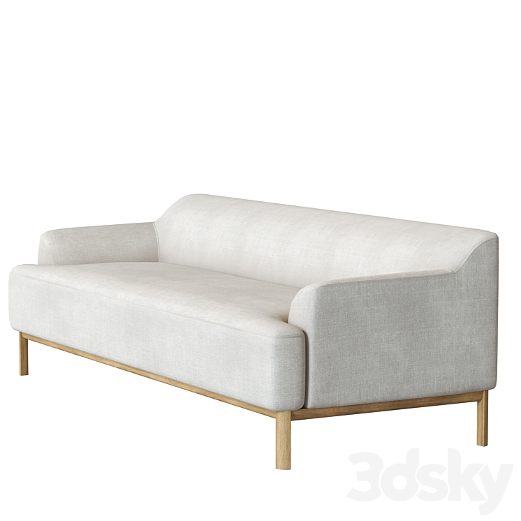 Caro Sofa 3 seater 3DS Max Model - thumbnail 2