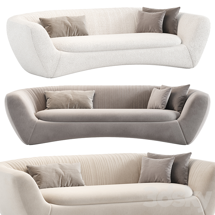 CECIL SOFA 3DS Max Model - thumbnail 1