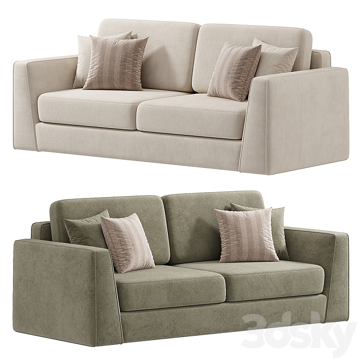 Celine Alberta Salotti Sofa 3DS Max Model - thumbnail 1