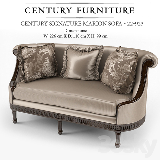 Century Signature Marion Sofa – 22-923 3DSMax File - thumbnail 1