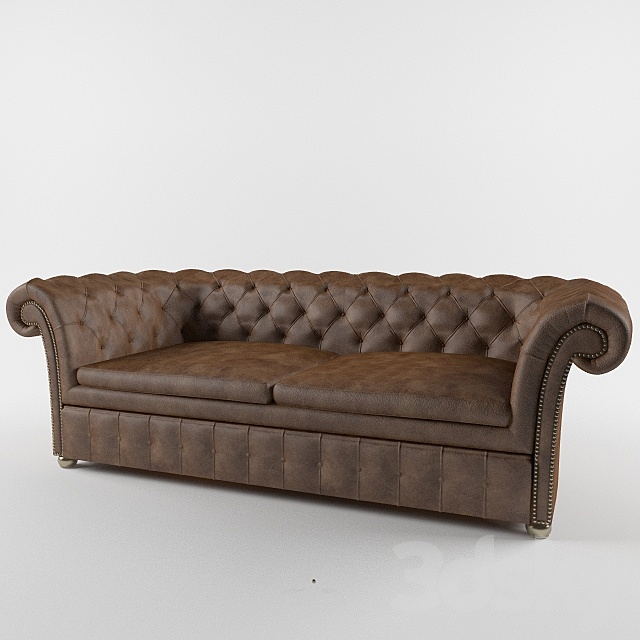 chester sofa 3DS Max Model - thumbnail 2