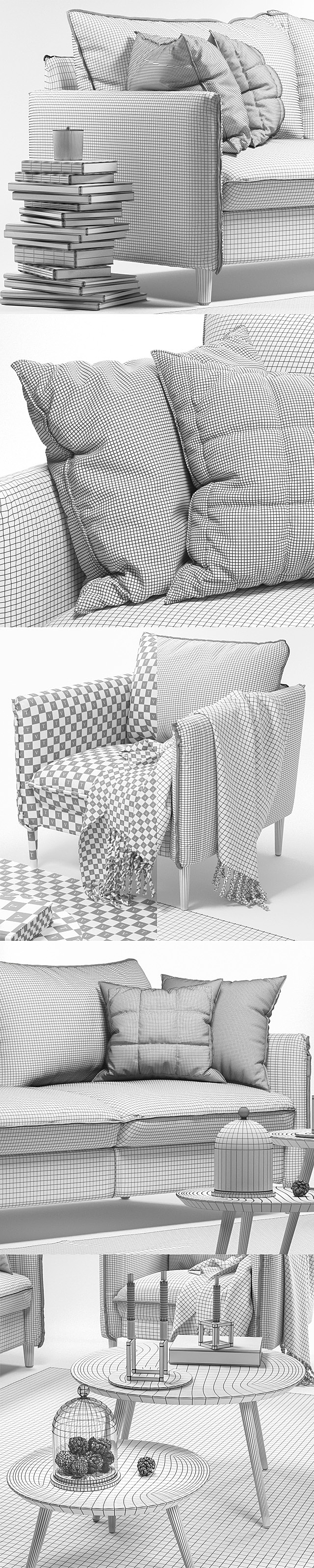 Chic Sofa and Armchair 3DSMax File - thumbnail 3