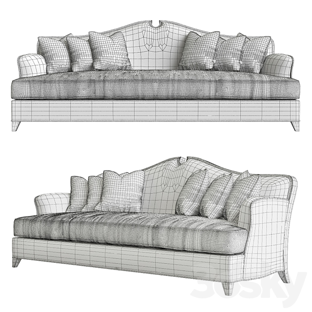 Christopher Guy Arch Sofa 60-0472 3DSMax File - thumbnail 2