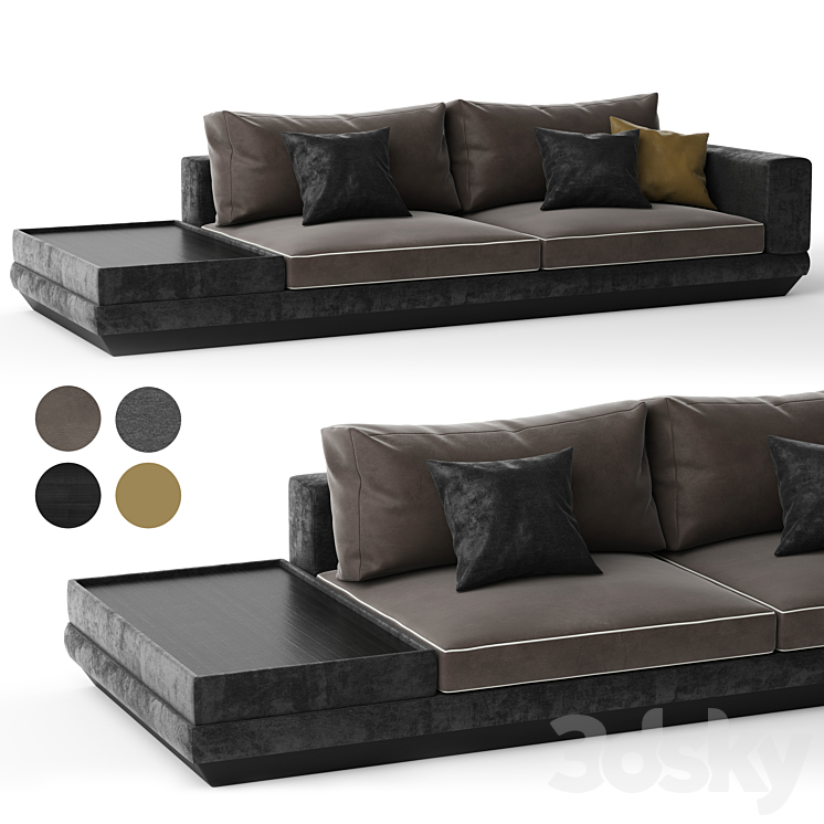 Cipriani Homood dragonfly sofa 3DS Max Model - thumbnail 1