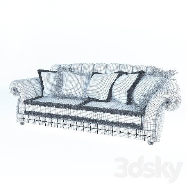 Classic sofa 3DSMax File - thumbnail 2