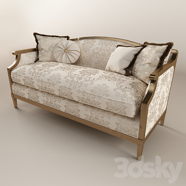 classic sofa 3DSMax File - thumbnail 2