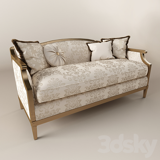 classic sofa 3DSMax File - thumbnail 3