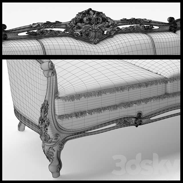 Classic sofa Adone (Silik) 3DSMax File - thumbnail 2