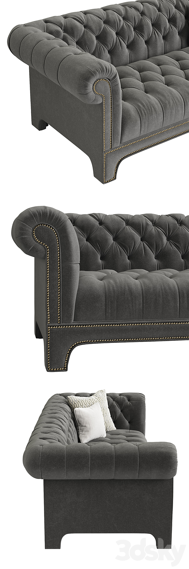 CLAUDETTE SOFA – Mitchell Gold + Bob Williams 3DSMax File - thumbnail 2