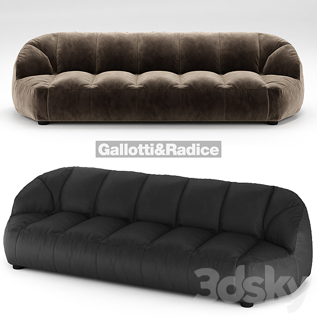 Cloud sofa and armchair Galotti & Radice 3DSMax File - thumbnail 2