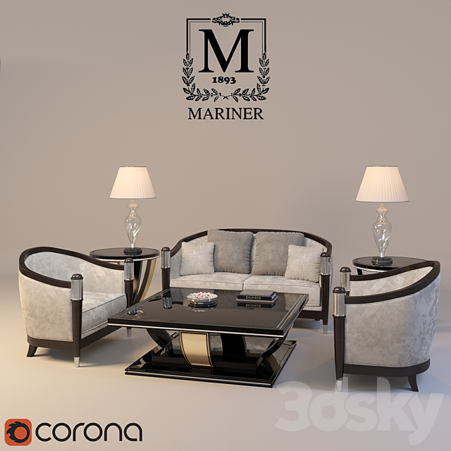 Collection of furniture MARINER 3DSMax File - thumbnail 1