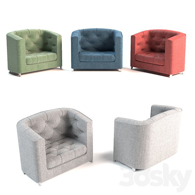 Comfy Sofa 3DSMax File - thumbnail 2