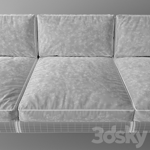 Contemporary Standard Felix Sofa 3DSMax File - thumbnail 2