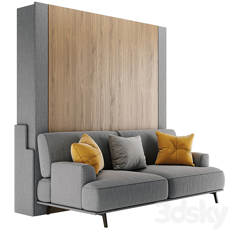 Convertible wardrobe Olissys 2.0 3DS Max Model - thumbnail 1