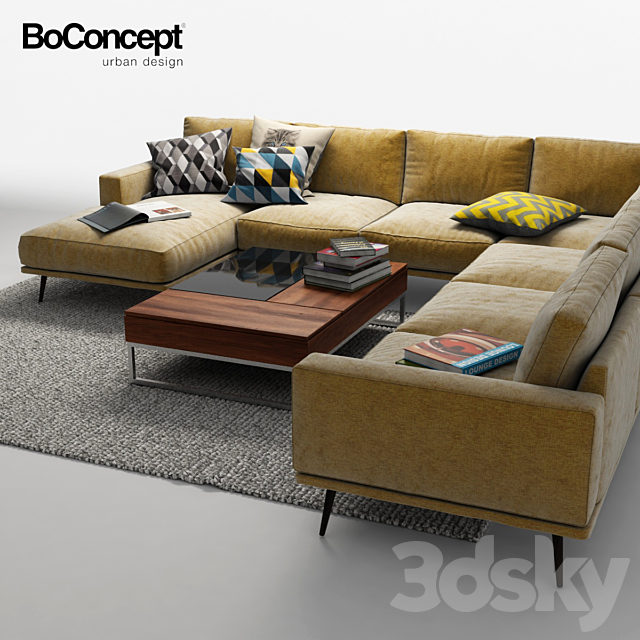 Corner sofa BoConcept 3DSMax File - thumbnail 1