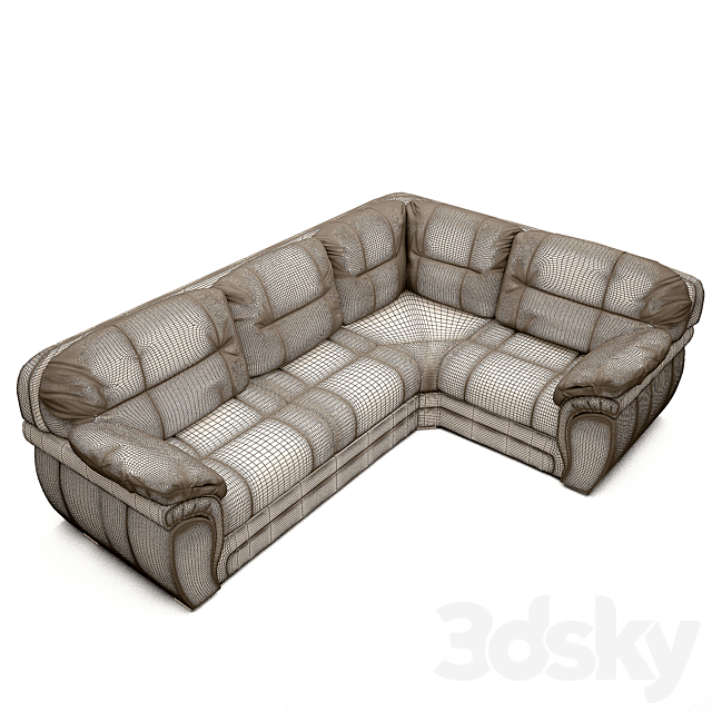 Corner sofa Bristol 3DSMax File - thumbnail 3