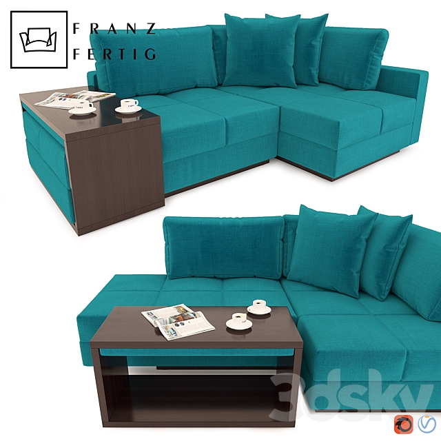 Corner sofa ECKSOFA COCCO 3DSMax File - thumbnail 1