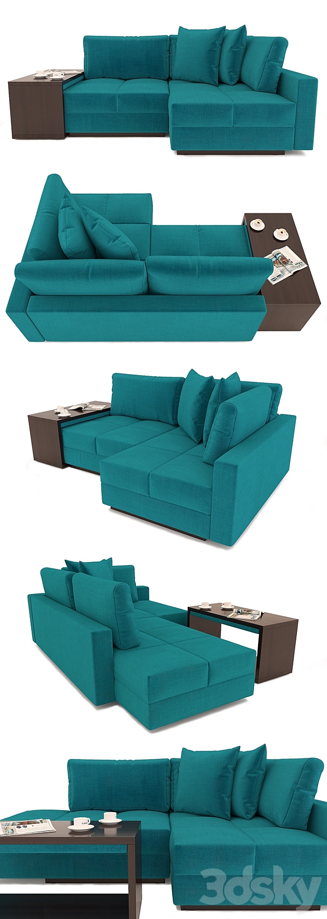 Corner sofa ECKSOFA COCCO 3DSMax File - thumbnail 2