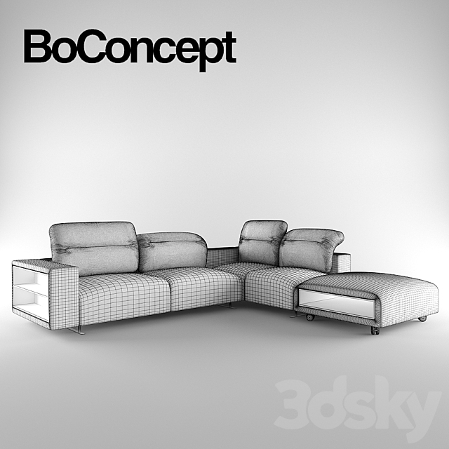 Corner sofa Hampton BoConcept 3DSMax File - thumbnail 3