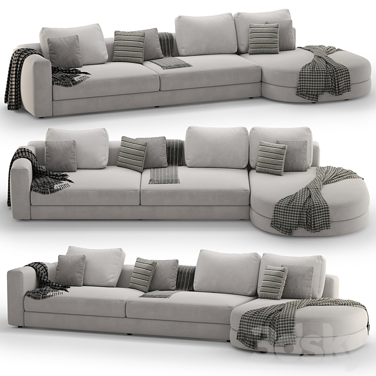 Corner sofa Leme VENISE _002 3DS Max Model - thumbnail 1