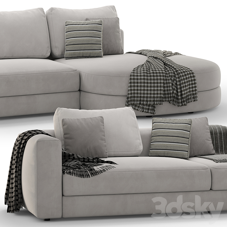 Corner sofa Leme VENISE _002 3DS Max Model - thumbnail 2