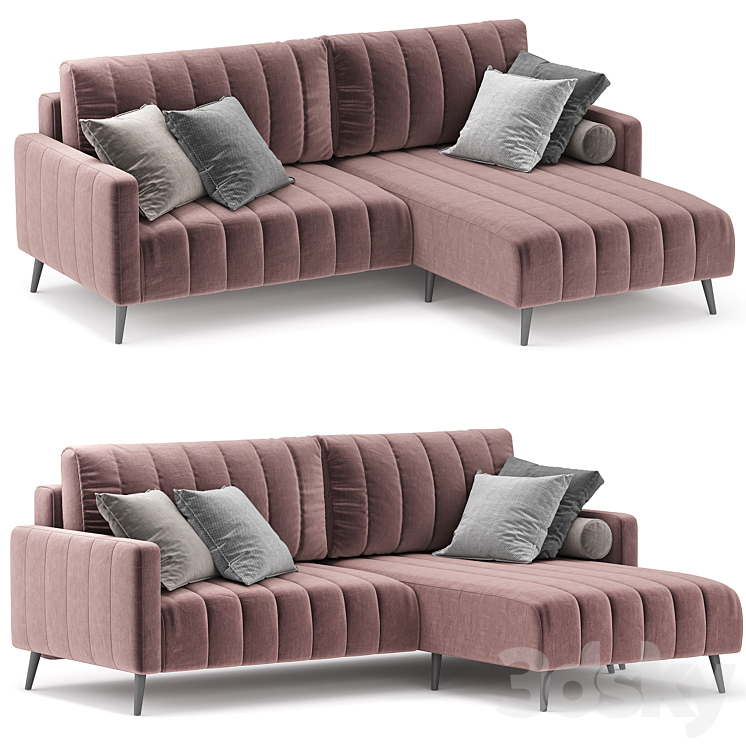 Corner sofa Markful 3DS Max Model - thumbnail 1