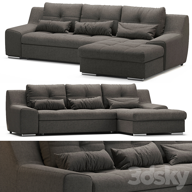 Corner sofa Midgard 3DS Max Model - thumbnail 1