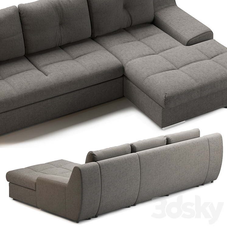 Corner sofa Midgard 3DS Max Model - thumbnail 2