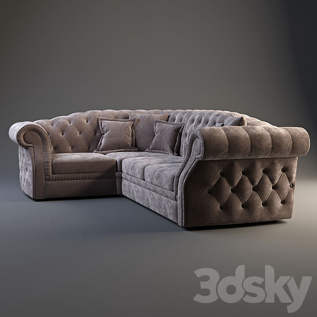 Corner sofa Tirador 3DSMax File - thumbnail 1