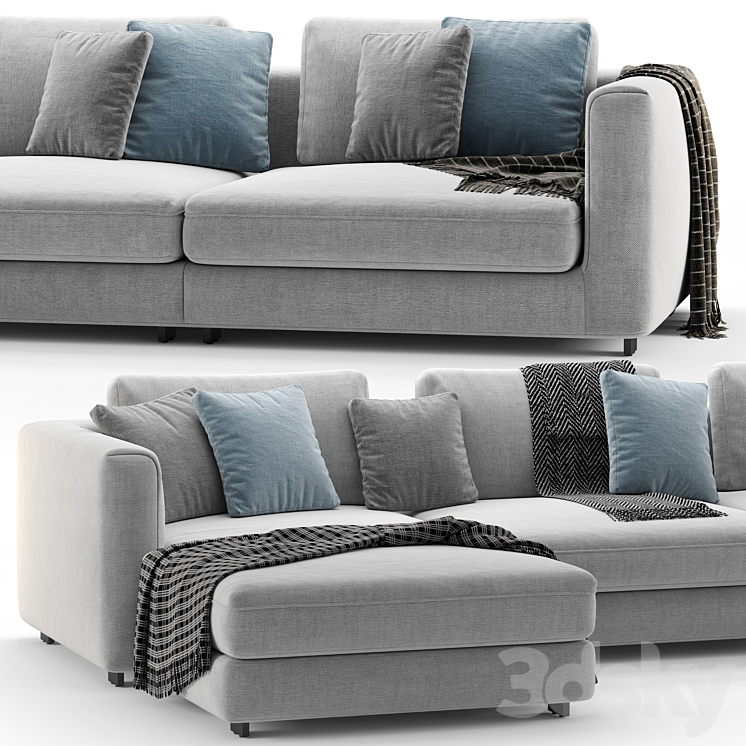 Corner sofa_002 CTS SALOTTI CAPETOWN 3DS Max Model - thumbnail 2