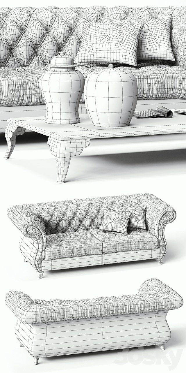 CorteZARI GABRIEL Sofa 3DSMax File - thumbnail 3