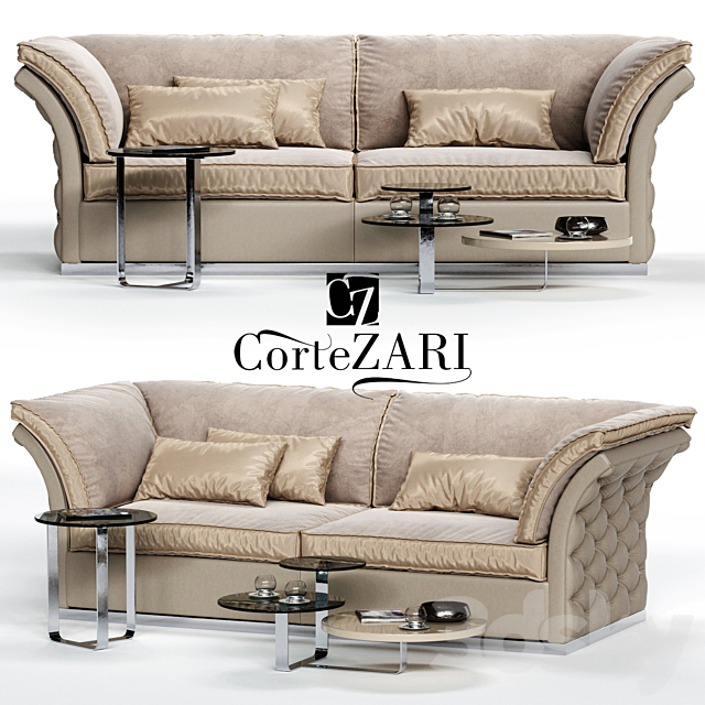 CorteZARI TIAGO Sofa 3DSMax File - thumbnail 1