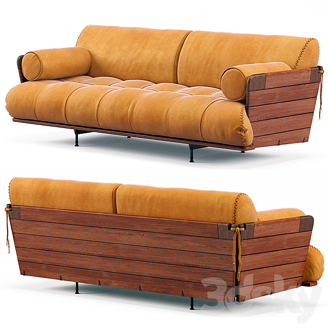 Cosmopolitan 3 Seater Sofa 3ds Max - thumbnail 1