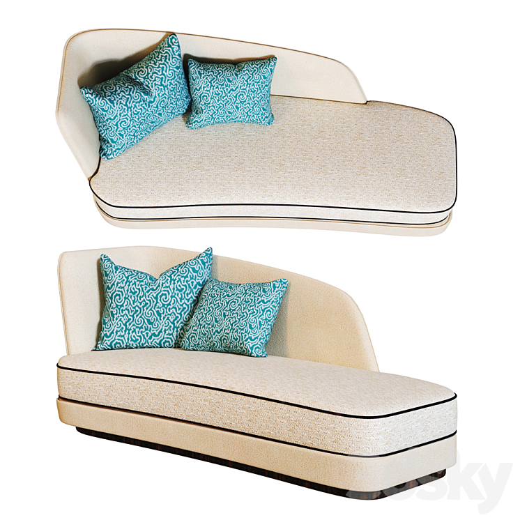 Couch 3DS Max Model - thumbnail 1