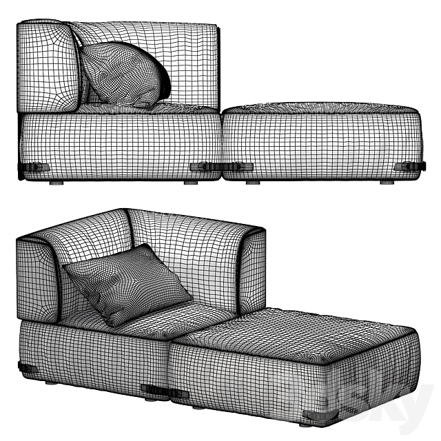 Couch FENDI CASA 3DSMax File - thumbnail 3