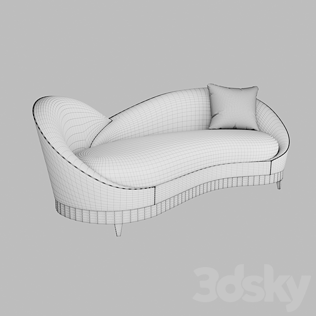 Courbe sofa by Christopher Guy 3DS Max Model - thumbnail 3