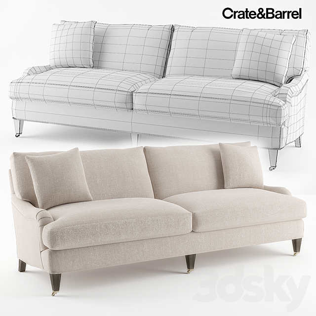 Crate & Barrel Essex Sofa 3DSMax File - thumbnail 1