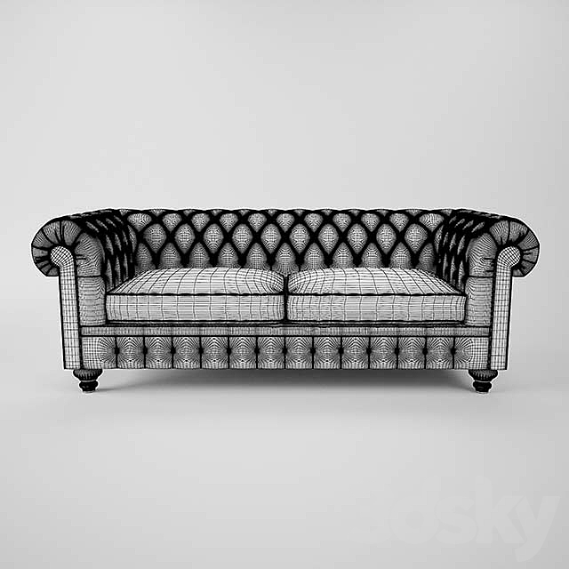 Cromwell Chesterfield Sofa 3DSMax File - thumbnail 3